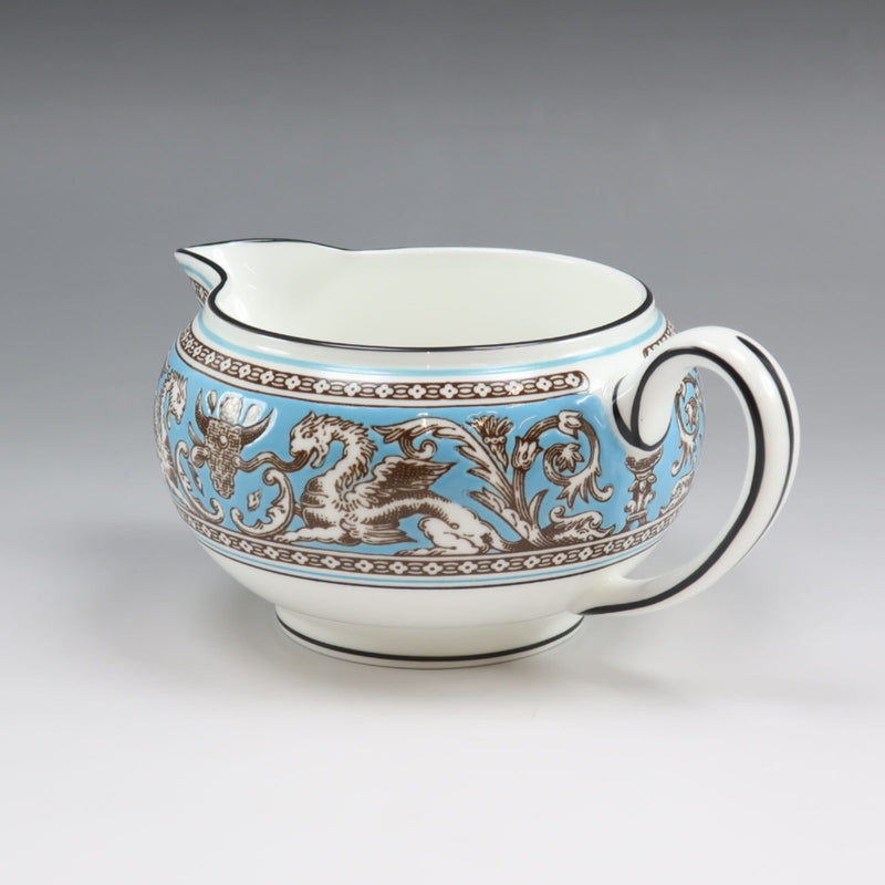 [Wedgwood] Wedgwood 
 Vaisselle florentine turquoise 
 Crémier S Porcelaine Florentine turquoise _Rang A