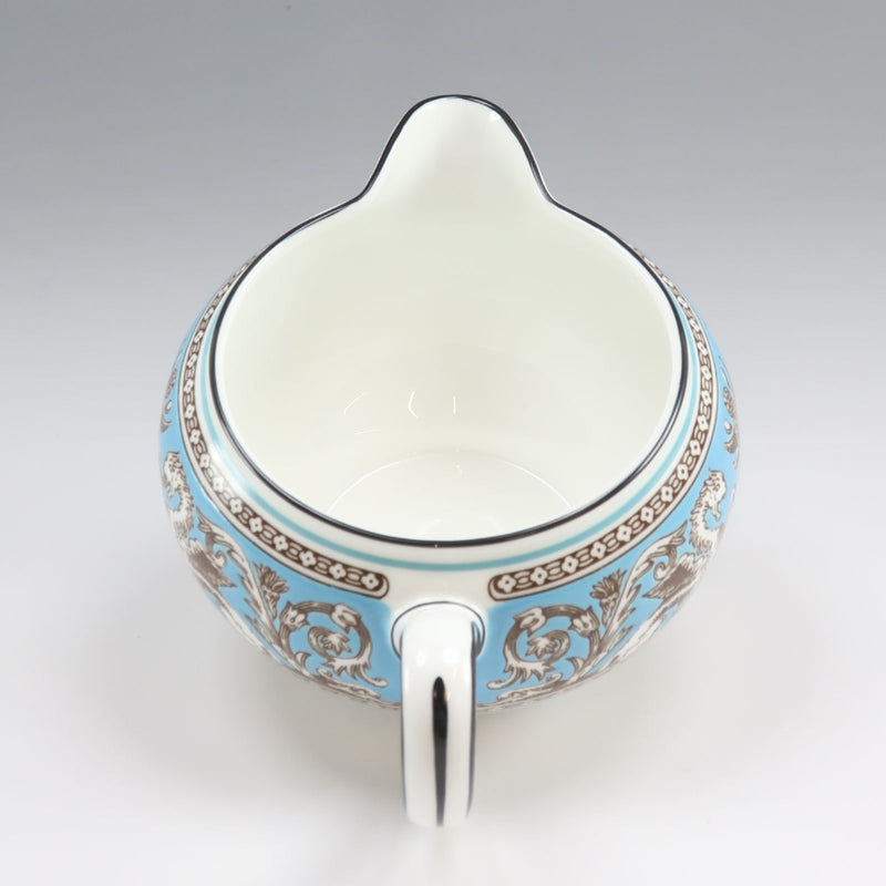 [Wedgwood] Wedgwood 
 Vaisselle florentine turquoise 
 Crémier S Porcelaine Florentine turquoise _Rang A