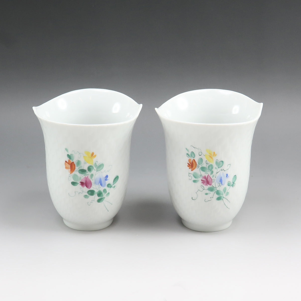 Meissen】マイセン 陶板画 オブジェ 香港返還記念 45/100 フラワー