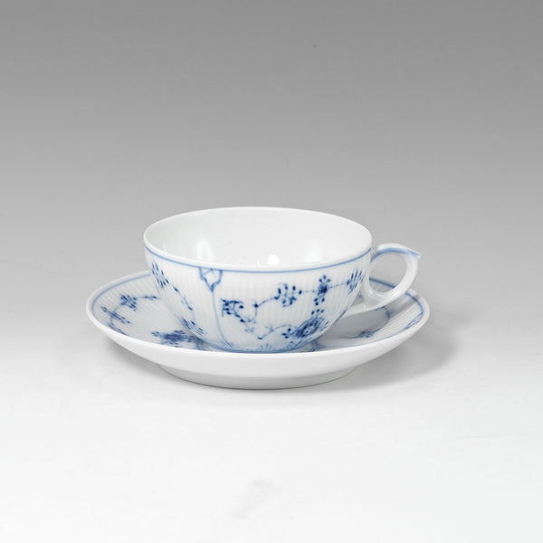 [Royal Copenhagen] Royal Copenhagen 
 파란색 플루트 일반 식기 
 티 컵 및 접시 블루 플루트 비행기 _A+순위