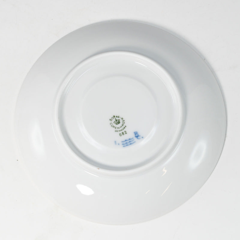 [Royal Copenhagen] RoyerLucoPenhagen Blue Fluteed Plain Tea Cup & Saucer Blue Fluted Plane _a+Rank