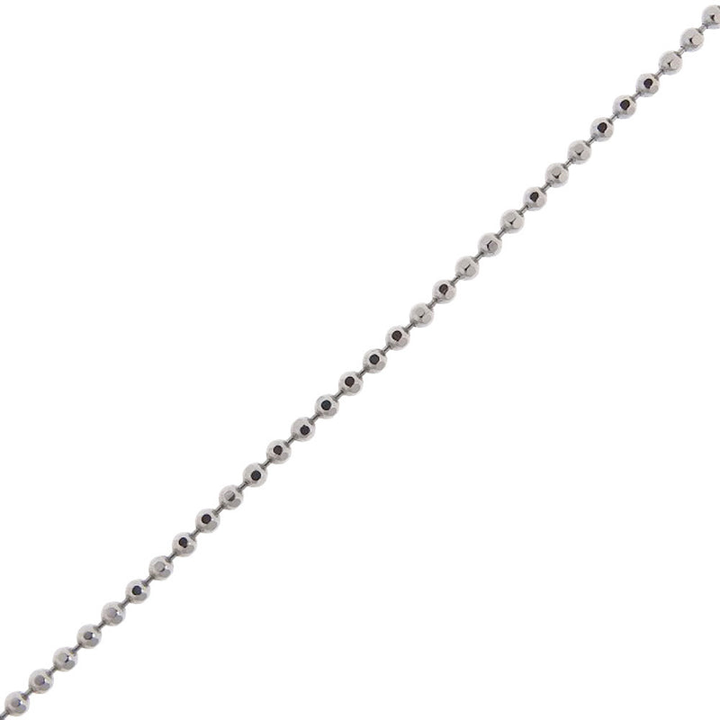 necklace 
 PT850 Platinum x K18 White Gold x Diamond 0.13 Engraved Cross about 7.6g Ladies A Rank