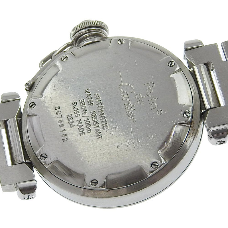 【CARTIER】カルティエ
 パシャ 腕時計
 W31015M7 ステンレススチール 自動巻き 白文字盤 Pasha メンズ