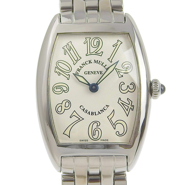 [Franck Muller] Frank Muller 
 Reloj Casablanca 
 1752QZ Display analógica de cuarzo de acero inoxidable Dial blanco Casablanca Damas A-Rank