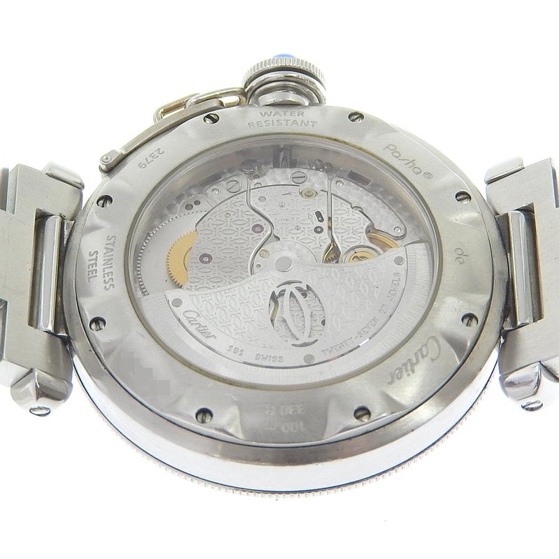 [Cartier] Cartier 
 Reloj Pasha Grid 
 W31040H3 Automático de acero inoxidable de acero blanco Pasha Grid Grid hombres