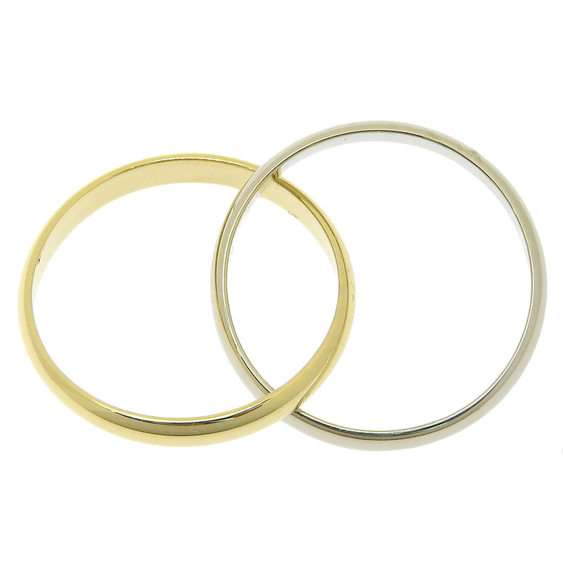 [卡地亚]卡地亚 
 2个戒指 /环 /环 /环 
 K18黄金×K18白金大约3.3克2个站女士A级