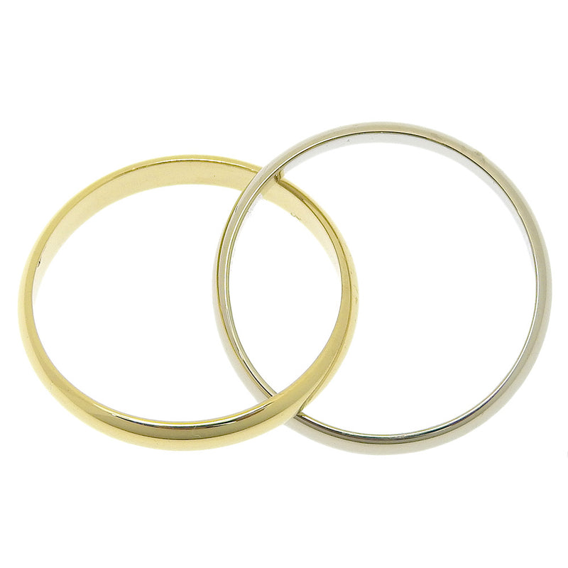 [Cartier] Cartier 
 2 Rings / Ring Ring / Ring 
 K18 Yellow Gold × K18 White Gold Approximately 3.3G 2 Stations Ladies A-Rank