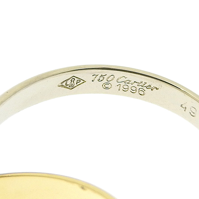 [Cartier] Cartier 
 2 anillos / anillo de anillo / anillo 
 K18 Oro amarillo × K18 Oro blanco aproximadamente 3.3G 2 estaciones Damas A-Rank