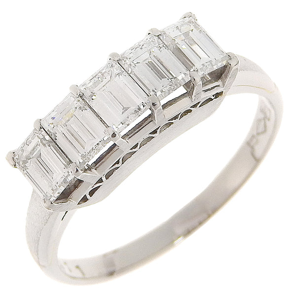 11.5号 リング・指輪
 Pt900プラチナ×ダイヤモンド 1.11刻印 一文字 約3.5g レディース