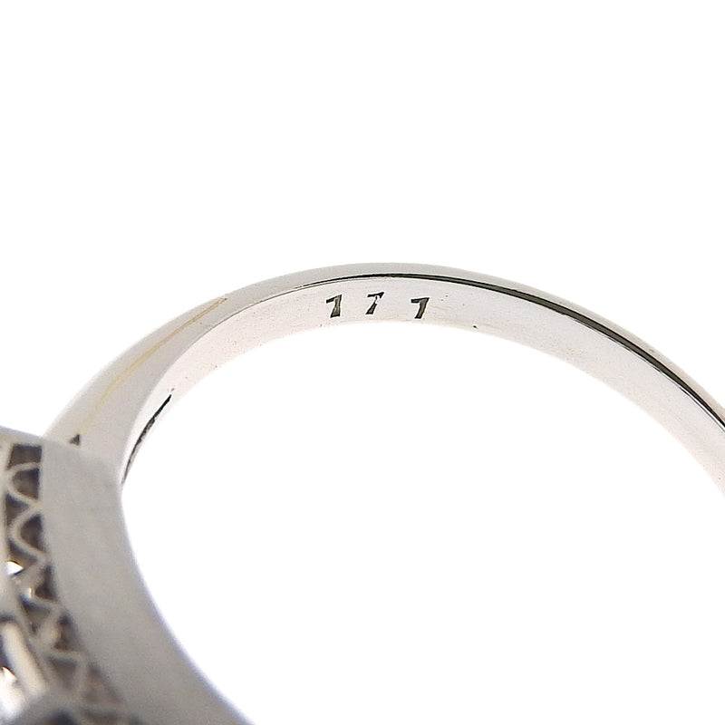 No. 11.5 Ring / Ring 
 PT900 Platinum x Diamond 1.11 Engraved with a single letter about 3.5g Ladies