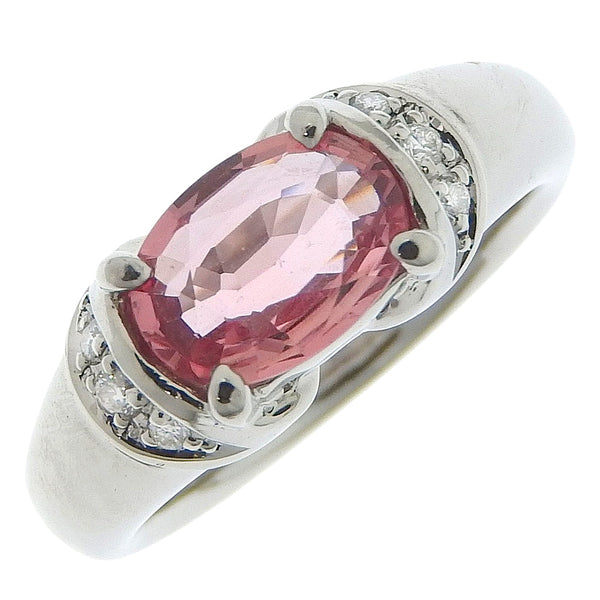 No. 10 anillo / anillo 
 PT900 Platino x Paparacha Sapphire x Diamond 1.28 0.05 Aproximadamente 8.5 g Ladies Sa Rank