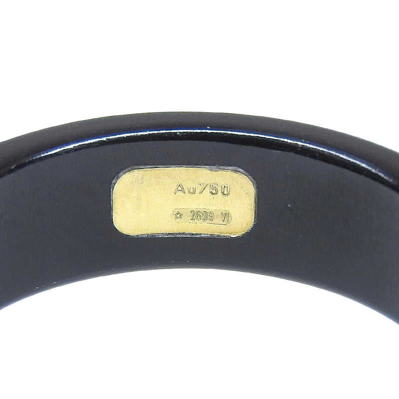 [GUCCI] Gucci 
 Interlocking G 24 Ring / Ring 
 Ceramic x K18 Yellow Gold Approximately 3.2g Interlocking G Men's A-Rank