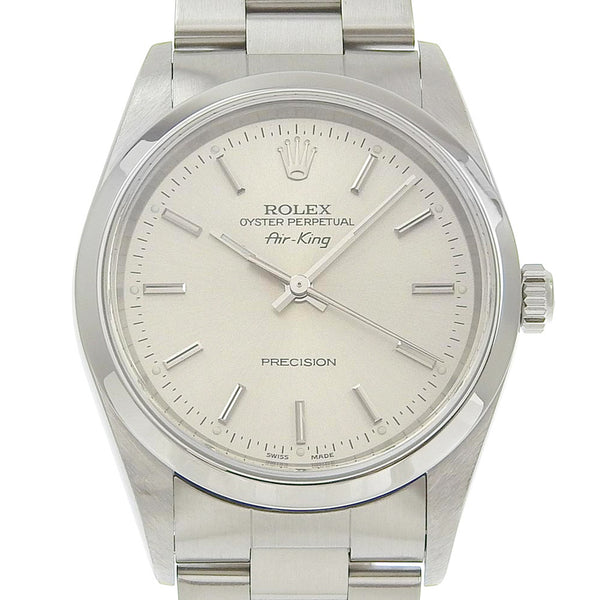 [ROLEX] Rolex 
 Air King Watch 
 Cal.3000 14000 Stainless steel Automatic Silver Dial AIR KING Men A Rank