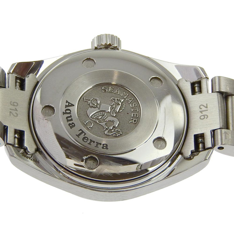 【OMEGA】オメガ
 シーマスター150M 腕時計
 アクアテラ 2577.80 ステンレススチール クオーツ アナログ表示 青文字盤 Seamaster150M レディース