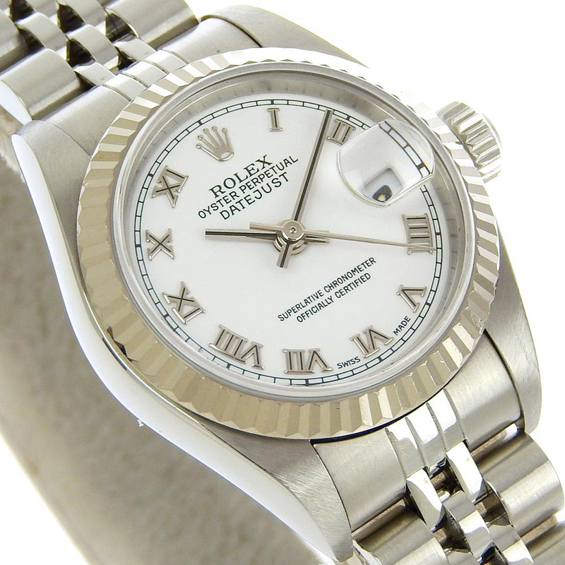 [ROLEX] Rolex 
 Datejust Watch 
 79174 Stainless steel x WG Automatic White Dial DateJust Ladies A Rank