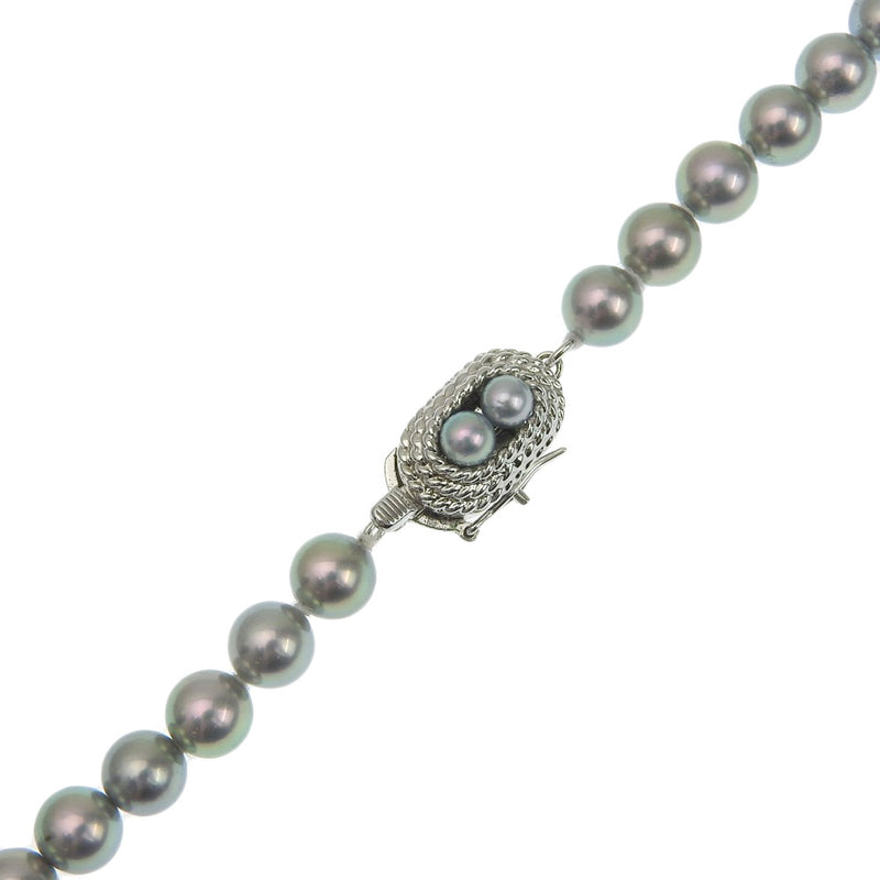 [TASAKI] Tasaki 
 necklace 
6.5mm Silver x Akoya Pearl Approximately 30.1G Ladies A Rank