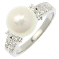 [TASAKI] Tasaki 
 No. 12 ring / ring 
8.8mm PT900 Platinum x Akoya Pearl x Diamond about 5.7G Ladies A-Rank