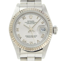 【ROLEX】ロレックス
 デイトジャスト 腕時計
 cal.2235 79174 ステンレススチール×WG 自動巻き グレー文字盤 Datejust レディースA-ランク
