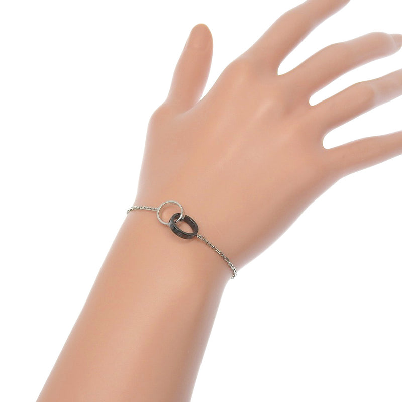 [Cartier] Cartier Baby Love Bracelet 18KOro blanco x cerámica negra aproximadamente 3.5 g baby amor damas un rango