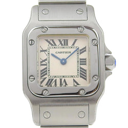 【CARTIER】カルティエ
 サントスガルベSM 腕時計
 cal.157 W20056D6 1565 ステンレススチール クオーツ アイボリー文字盤 Santos Galve SM レディース