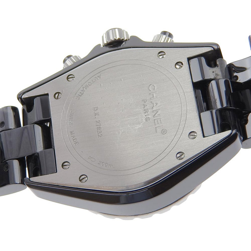 [CHANEL] Chanel 
 J12 watch 
 H1009 Ceramic x Diamond Mechanical Automatic Chronograph black dial J12 Men's A-Rank