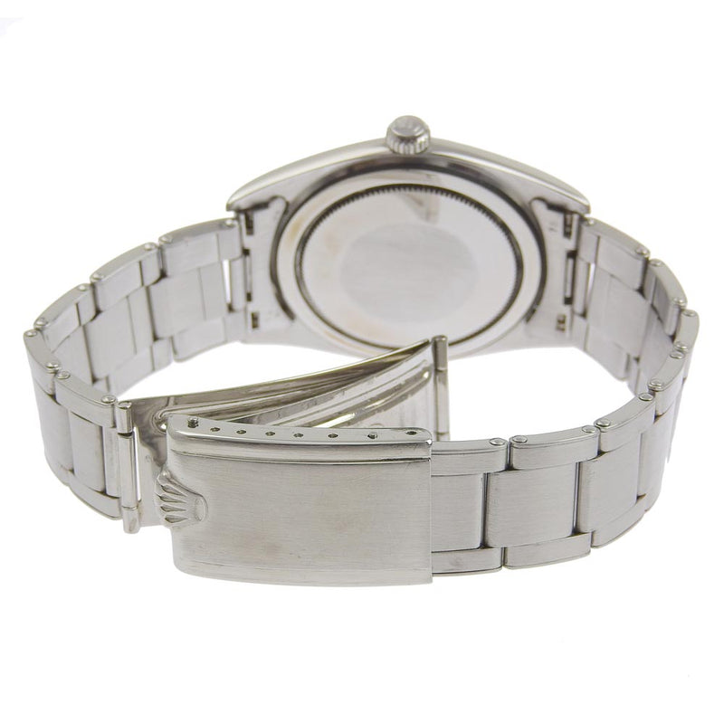 【ROLEX】ロレックス
 ビッグオイスタープレシジョン 腕時計
 リベットブレス cal.1210 6424 ステンレススチール シルバー 手巻き 白文字盤 big oyster precision メンズB-ランク