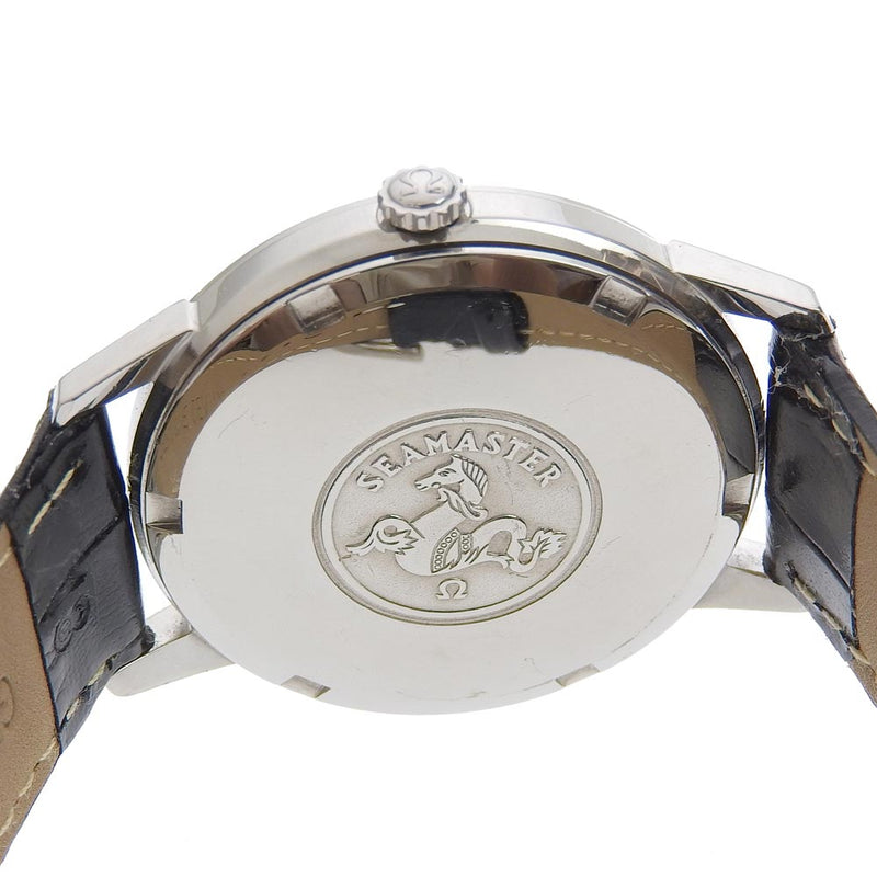 【OMEGA】オメガ
 シーマスター 腕時計
 cal.552 165.002 ステンレススチール×型押しレザー 自動巻き シャンパンゴールド文字盤 Seamaster メンズB-ランク
