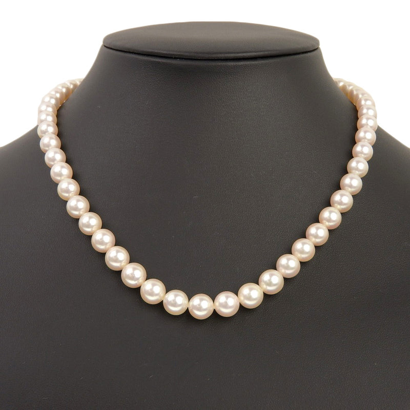 [TASAKI] Tasaki Pearl Necklace 7.0-8.5mm Akoya Pearl×Silver Approximately 37.5g Pearl Ladies A Rank