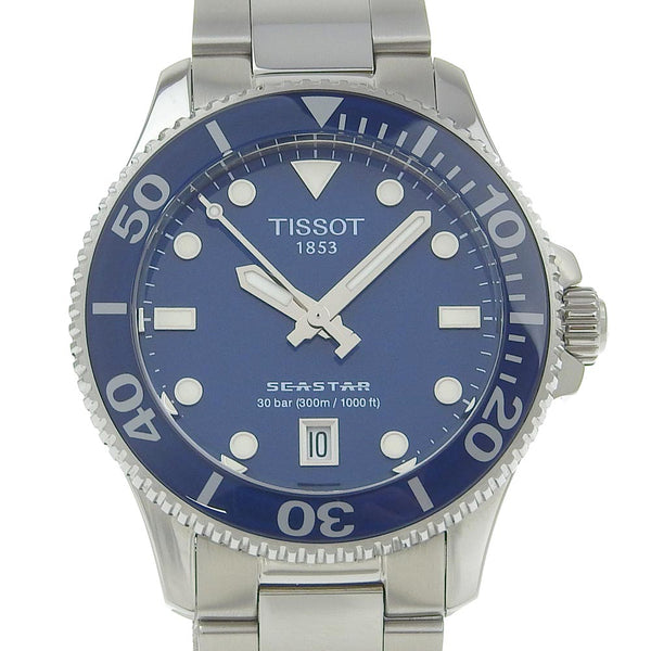 [Tissot] Tiso 
 Sea Star Watch 
 T120.210.11.041.00 Stainless Steel Quartz Blue dial SEA STAR Men's A Rank