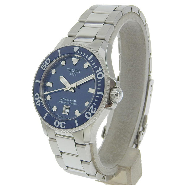 [Tissot] Tiso 
 Sea Star Watch 
 T120.210.11.041.00 Stainless Steel Quartz Blue dial SEA STAR Men's A Rank