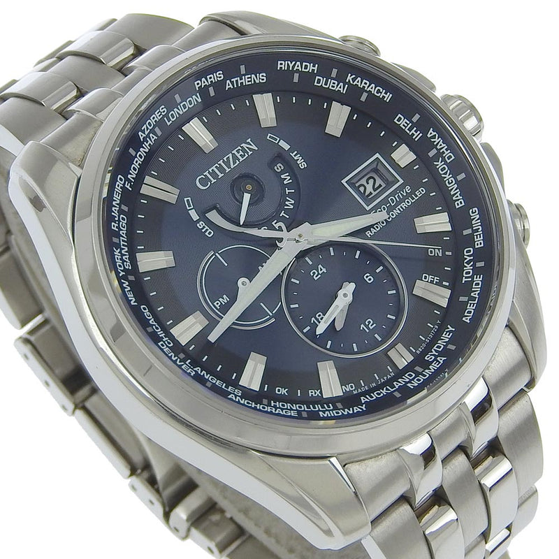 [Ciudadano] Ciudadano Eco Drive Watch Edición limitada H820-T021697 Reloj de radio solar de acero inoxidable Marina marina marina Eco Drive A-A-Rank