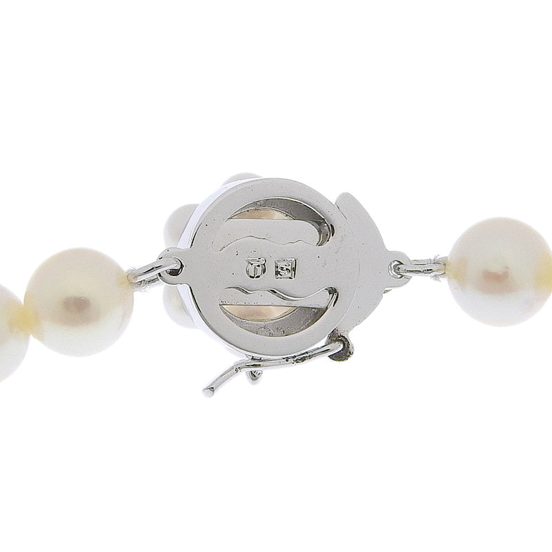 [TASAKI] Tasaki Pearl Necklace 6.0-6.4mm Silver×Akoya Pearl Approximately 22.4g Pearl Ladies A Rank