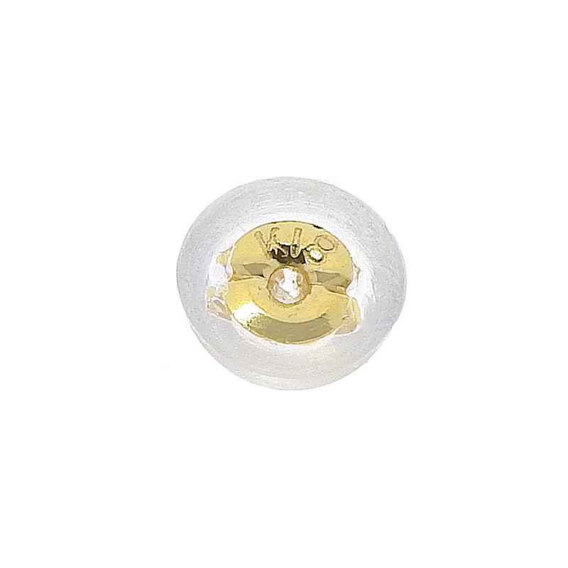 Flower piercing 18KYellow Gold x Diamond 0.075 Stamp Flower Approximately 0.5g Flour Ladies A Rank