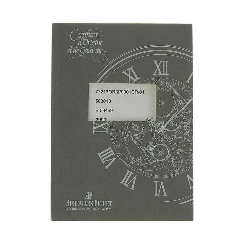 [Audemars Piguet] Audemars Piguet Jour Audemars reloj 
 77213or.z.0001cr.01 envuelto a mano