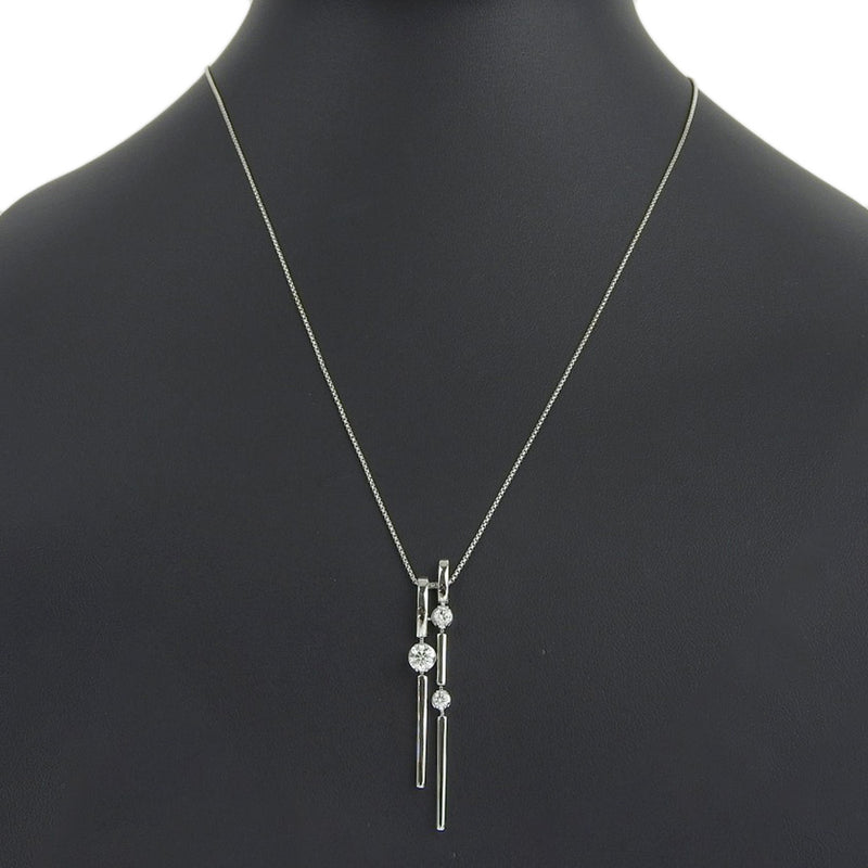 [타사키] 타사키 3p 다이아몬드 목걸이 18K화이트 골드 X 다이아몬드 0.53 스탬프 약. 9.6g 3p 다이아몬드 여자 A 순위