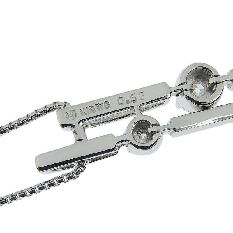 [타사키] 타사키 3p 다이아몬드 목걸이 18K화이트 골드 X 다이아몬드 0.53 스탬프 약. 9.6g 3p 다이아몬드 여자 A 순위