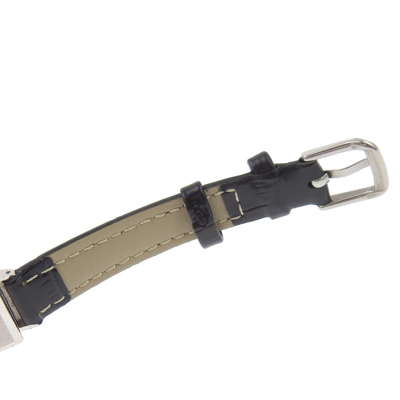 [IWC] International Watch Company Watch PT900 Platinum x Ladies de marcación plateada de cuero en relieve