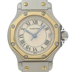 CARTIER】カルティエ サントスオクタゴンSM 腕時計 コンビ ステンレス 