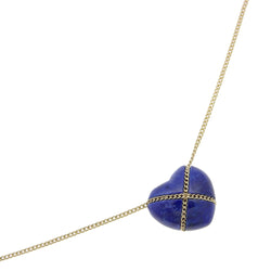 [Tiffany & co.]TIFFANY&Co.
 Cross heart Necklace
 K14 Yellow Gold x Lapis Razuli Approximately 2.8g Cross Heart Ladies A Rank