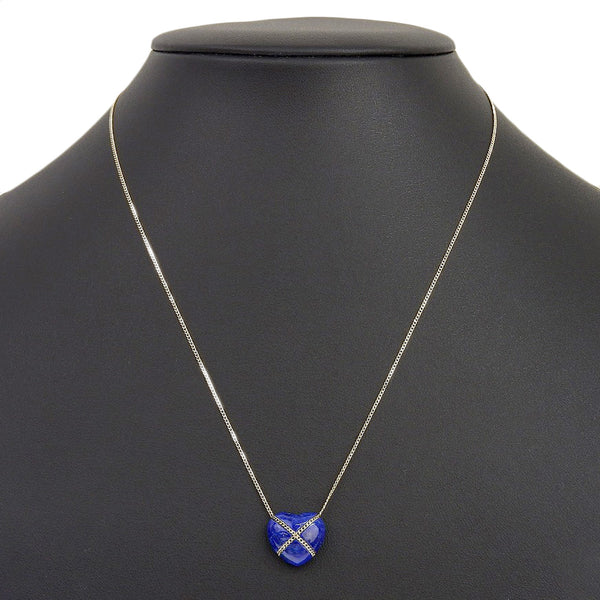 [Tiffany & co.]TIFFANY&Co.
 Cross heart Necklace
 K14 Yellow Gold x Lapis Razuli Approximately 2.8g Cross Heart Ladies A Rank