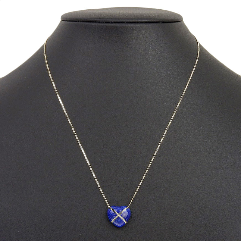 [Tiffany & co.]TIFFANY&Co.
 Cross heart Necklace
 K14 Yellow Gold x Lapis Razuli Approximately 2.8g Cross Heart Ladies A Rank