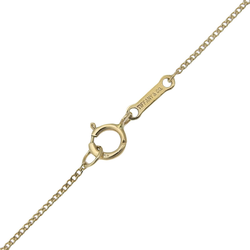 [Tiffany & co.]TIFFANY&Co.
 Cross heart Necklace
 K14 Yellow Gold x Lapis Razuli Approximately 2.8g Cross Heart Ladies A Rank