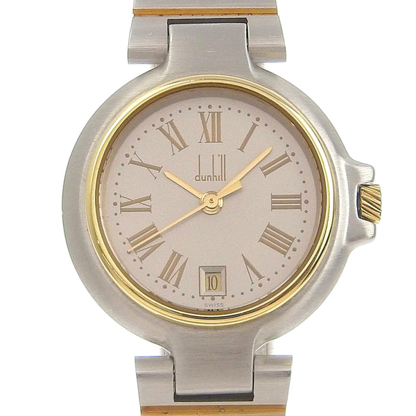 [Dunhill] Dunhill Watch Stainless Steel Silver/Gold Quartz 아날로그 레이디