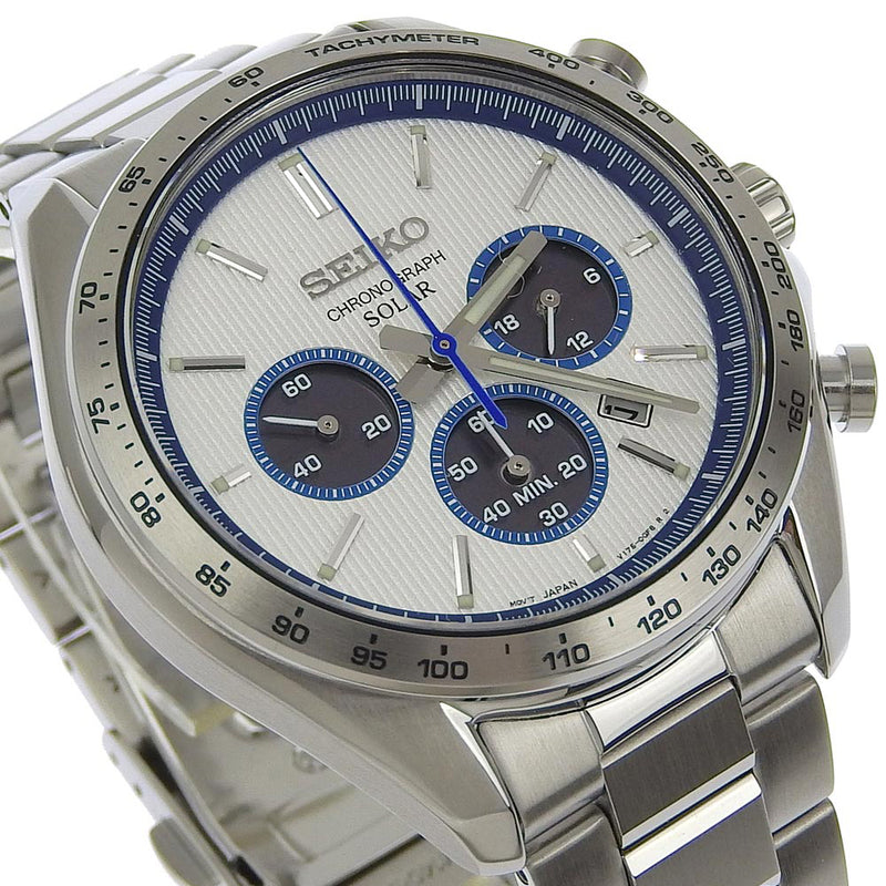 [Seiko] Seiko 
 Levantar el futuro Modelo Limited Watch 
 V175-0FA0 SBPY175 Silver de acero inoxidable CRONOGRAGRO CRONOGROLOGRO DIAL BLANCO REUR el futuro modelo de edición limitada A+rango