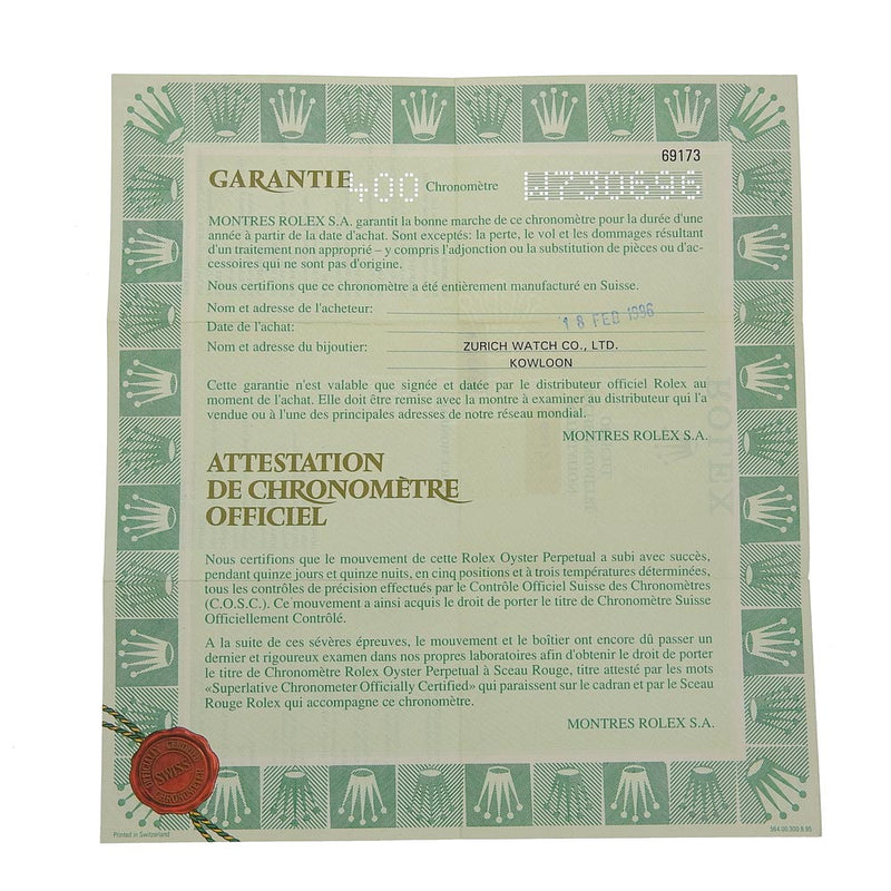 【ROLEX】ロレックス デイトジャスト 腕時計
 69173 自動巻き