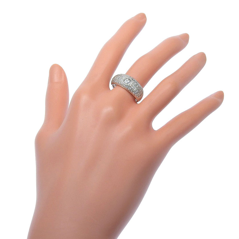 Issue 16.5 Ring Pt900 Platinum x Diamond 0.40/1.00 Stamp Approx  