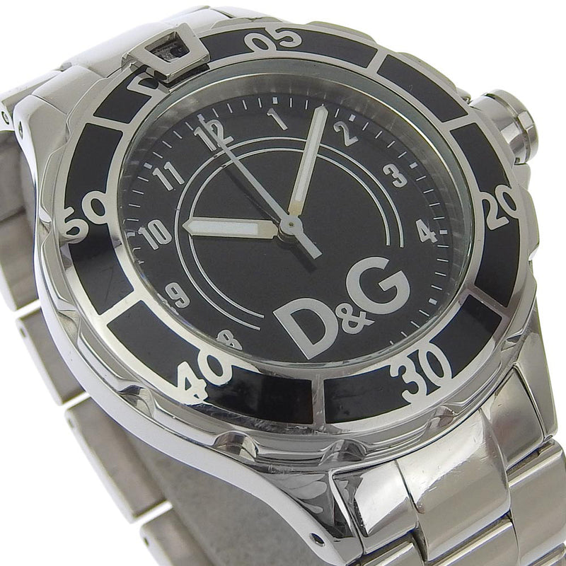 [Dolce＆Gabbana] Dolce Dorchy 
 手表 
 不锈钢银石英模拟显示黑色表盘男士B级