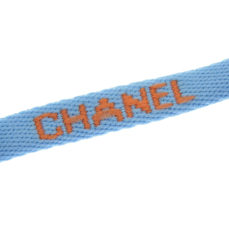 [Chanel] Chanel 
 Correa de trampa de vidrio 
 Logotipo A14581Y02397 Algodón azul 00t Gafas grabadas Correa Damas A Rango