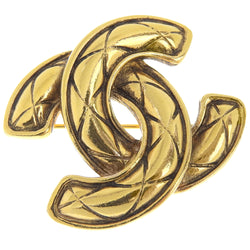 [CHANEL] Chanel 
 Cocomark brooch 
 Matrasse vintage gold plating about 16.7g COCO Mark Ladies