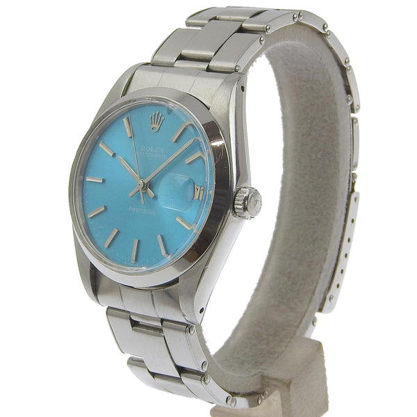 [ROLEX] Rolex 
 Oyster Day Watch 
 Cal.6077 6694 Stainless steel silver hand-rolled Mirror Koiz Blue Dial Oyster Date Men's B-Rank